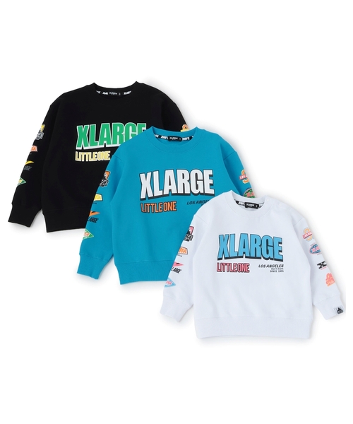 XLARGE KIDS（エクストララージキッズ）の「マルチロゴトレーナー（スウェット・キッズ・ブルー/ブラック/ホワイト・120cm/140cm/130cm/100cm/110cm/90cm）」の8枚目の写真
