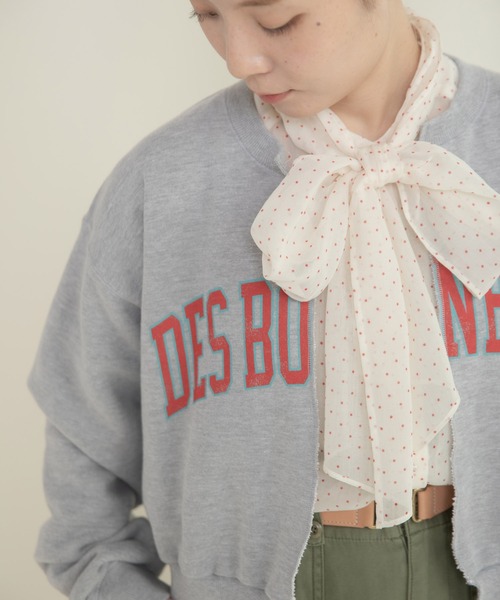 Dot&Stripes CHILD WOMAN(ドットアンドストライプス チャイルドウーマン)の「☆シアードットプリント ボウタイブラウス(シャツ/ブラウス・レディース・アイボリー/ブラック・FREE)」の10枚目の写真
