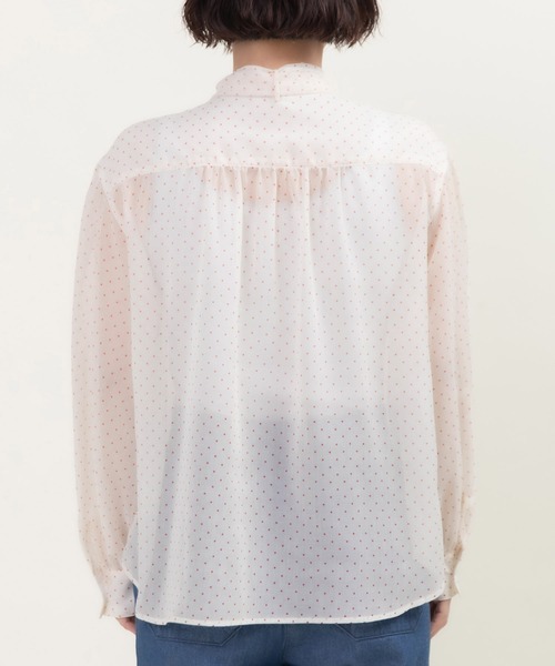Dot&Stripes CHILD WOMAN(ドットアンドストライプス チャイルドウーマン)の「☆シアードットプリント ボウタイブラウス(シャツ/ブラウス・レディース・アイボリー/ブラック・FREE)」の22枚目の写真
