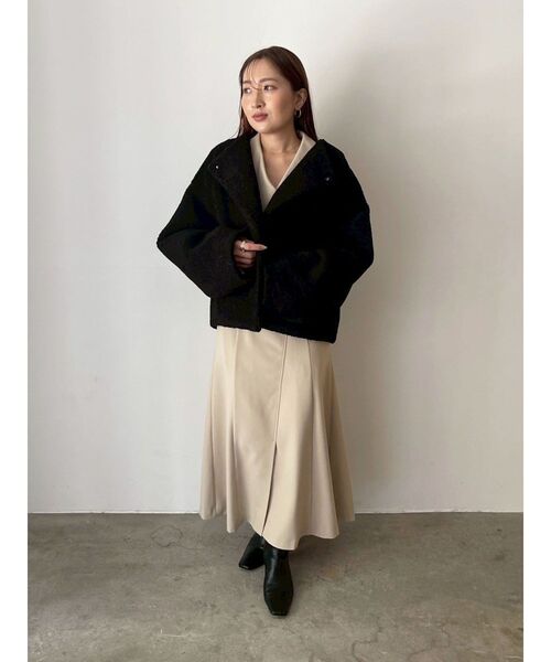 LAGUNAMOON(ラグナムーン)の「ボアブルゾン(ブルゾン・レディース・アイボリー/ブラック・FREE)」の21枚目の写真