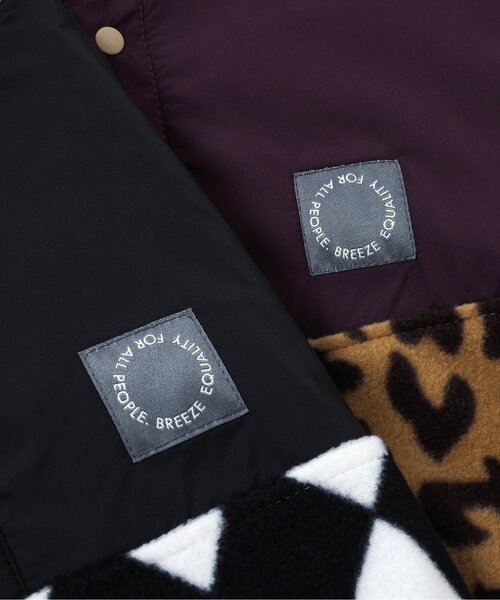 BREEZE（ブリーズ）の「【セットアップ可】総柄フリーススナッププルオーバー_ジュニア対応（スウェット・キッズ・ブラック/ベージュ・90/100/110/120/130/140/150）」の11枚目の写真