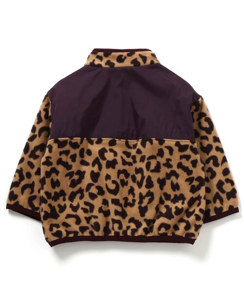 BREEZE（ブリーズ）の「【セットアップ可】総柄フリーススナッププルオーバー_ジュニア対応（スウェット・キッズ・ブラック/ベージュ・90/100/110/120/130/140/150）」の8枚目の写真