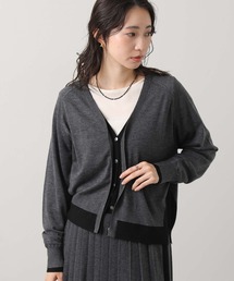 Liyoca（リヨカ）の「ウール混配色Ｖネックカーディガン（カーディガン/ボレロ）」