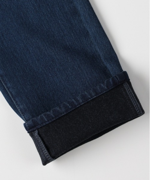 EDWIN（エドウィン）の「【EDWIN】BODYFIRE スリムストレートデニムパンツ (洗練シルエット / 裏起毛素材 / 季節感 / ユーティリティスタイル)（デニムパンツ・レディース・ダークインディゴブルー・XS/S/M/L）」の8枚目の写真