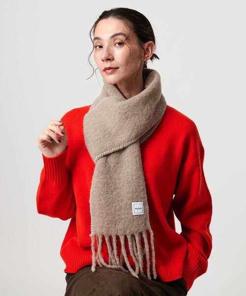 ビューティー＆ユース ユナイテッドアローズ（BEAUTY&YOUTH）/＜mylab＞アルパカ ステッチマフラー mylab＞アルパカ ステッチマフラー（マフラー）｜mylab（マイラブ）の