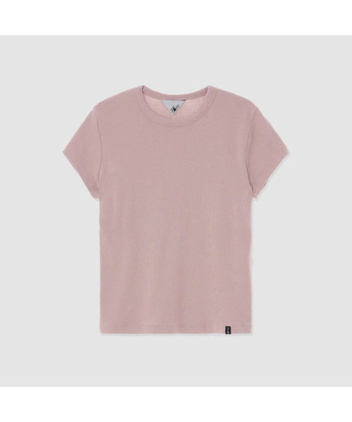 DEARSTALKER(ディアストーカー)の「D. BASIC COTTON ROUND-NECK T - 5 COLOR(Tシャツ/カットソー・レディース・グレー/ブラック/ダークブラウン/PINK・FREE)」の4枚目の写真