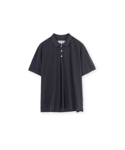 Vintege cotton пике‑шот, тёмно‑синий (dark navy)