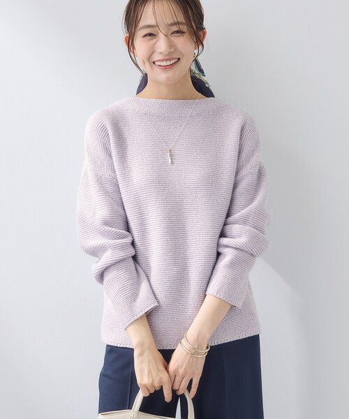 INDIVI（インディヴィ）の「【洗える／大人ラメ】カラーMIXボトルネックニット（ニット/セーター・レディース・ライトグリーン系/パープル系1/サックスブルー系3・05/38/34/15 /13/19）」の22枚目の写真