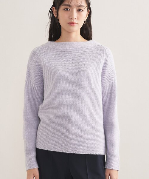 INDIVI（インディヴィ）の「【洗える／大人ラメ】カラーMIXボトルネックニット（ニット/セーター・レディース・ライトグリーン系/パープル系1/サックスブルー系3・05/38/34/15 /13/19）」の8枚目の写真