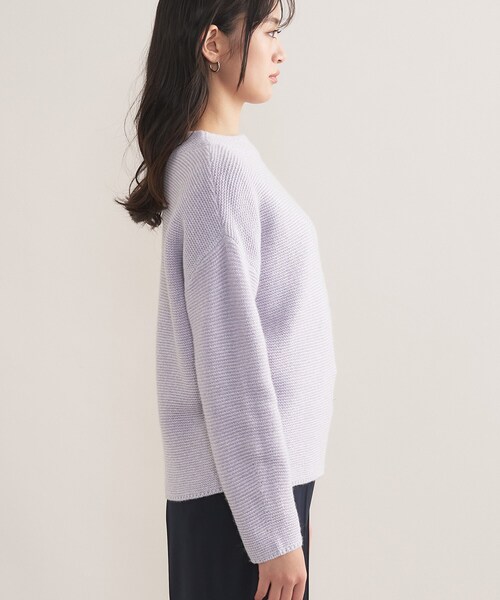 INDIVI（インディヴィ）の「【洗える／大人ラメ】カラーMIXボトルネックニット（ニット/セーター・レディース・ライトグリーン系/パープル系1/サックスブルー系3・05/38/34/15 /13/19）」の9枚目の写真