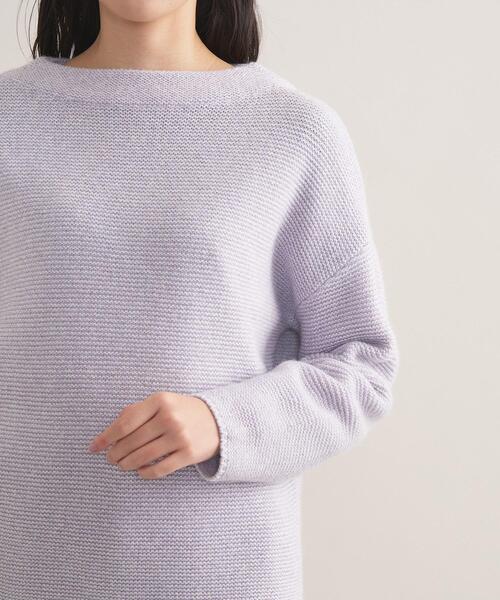 INDIVI（インディヴィ）の「【洗える／大人ラメ】カラーMIXボトルネックニット（ニット/セーター・レディース・ライトグリーン系/パープル系1/サックスブルー系3・05/38/34/15 /13/19）」の4枚目の写真