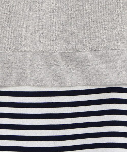 COMME CA(コムサ)の「〔 TALLサイズ 〕 【レイヤード】ミニ裏毛 プルオーバー(スウェット・レディース・カーキ/トップグレー/ネイビー・13号/15号)」の16枚目の写真