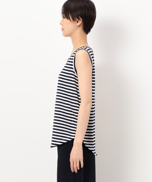 COMME CA(コムサ)の「〔 TALLサイズ 〕 【レイヤード】ミニ裏毛 プルオーバー(スウェット・レディース・カーキ/トップグレー/ネイビー・13号/15号)」の20枚目の写真