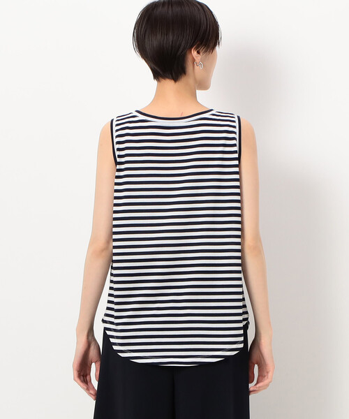 COMME CA(コムサ)の「〔 TALLサイズ 〕 【レイヤード】ミニ裏毛 プルオーバー(スウェット・レディース・カーキ/トップグレー/ネイビー・13号/15号)」の21枚目の写真