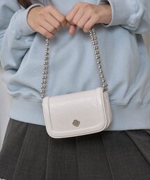 ポピーチェーンミニバッグ_アイボリー