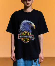 SCHISM INDUCING（スキズムインデューシング）の「TAU MOTTO T SHIRT_BLACK（Tシャツ/カットソー）」