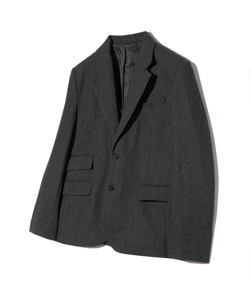 YALE(イェール)の「ヘリテージウールブレザー_ツイルチャコール(テーラードジャケット・レディース・その他・X-LARGE/MEDIUM/LARGE)」の2枚目の写真
