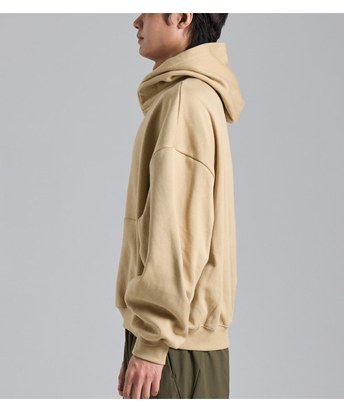BUTTON SEOUL(ボタンソウル)の「ミニマル起毛フードパーカー(ベージュ)(パーカー・メンズ・その他・MEDIUM/LARGE/X-LARGE)」の4枚目の写真