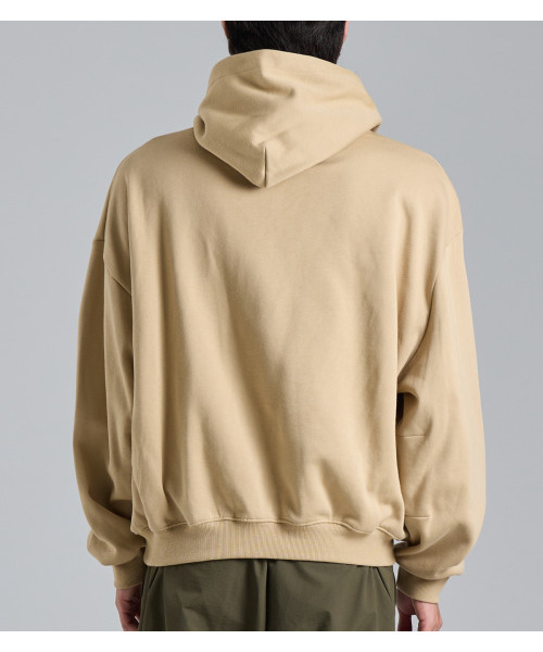 BUTTON SEOUL(ボタンソウル)の「ミニマル起毛フードパーカー(ベージュ)(パーカー・メンズ・その他・MEDIUM/LARGE/X-LARGE)」の5枚目の写真