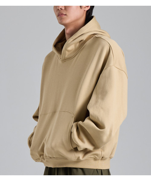 BUTTON SEOUL(ボタンソウル)の「ミニマル起毛フードパーカー(ベージュ)(パーカー・メンズ・その他・MEDIUM/LARGE/X-LARGE)」の6枚目の写真