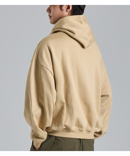 BUTTON SEOUL(ボタンソウル)の「ミニマル起毛フードパーカー(ベージュ)(パーカー・メンズ・その他・MEDIUM/LARGE/X-LARGE)」の9枚目の写真