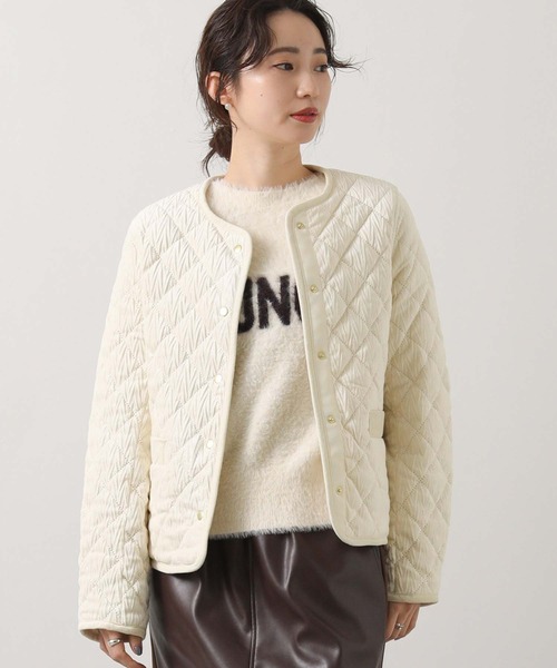 Gready Brilliant（グレディブリリアン）の「ベロアキルトクルージャケット（その他アウター・レディース・オフホワイト・FREE）」の7枚目の写真
