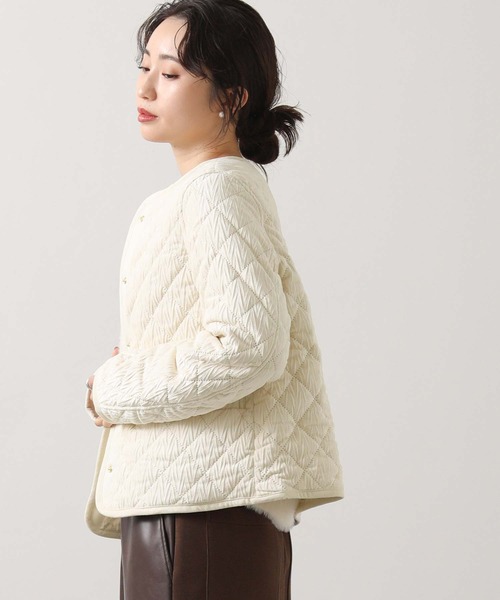 Gready Brilliant（グレディブリリアン）の「ベロアキルトクルージャケット（その他アウター・レディース・オフホワイト・FREE）」の8枚目の写真