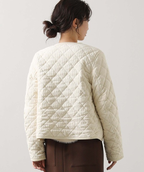 Gready Brilliant（グレディブリリアン）の「ベロアキルトクルージャケット（その他アウター・レディース・オフホワイト・FREE）」の9枚目の写真