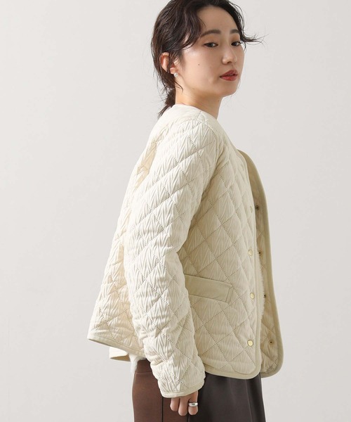 Gready Brilliant（グレディブリリアン）の「ベロアキルトクルージャケット（その他アウター・レディース・オフホワイト・FREE）」の10枚目の写真