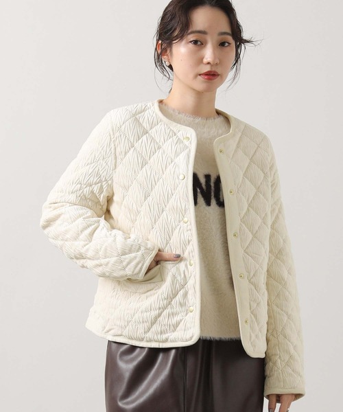 Gready Brilliant（グレディブリリアン）の「ベロアキルトクルージャケット（その他アウター・レディース・オフホワイト・FREE）」の11枚目の写真