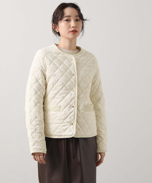 Gready Brilliant（グレディブリリアン）の「ベロアキルトクルージャケット（その他アウター・レディース・オフホワイト・FREE）」の12枚目の写真