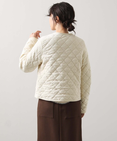 Gready Brilliant（グレディブリリアン）の「ベロアキルトクルージャケット（その他アウター・レディース・オフホワイト・FREE）」の14枚目の写真
