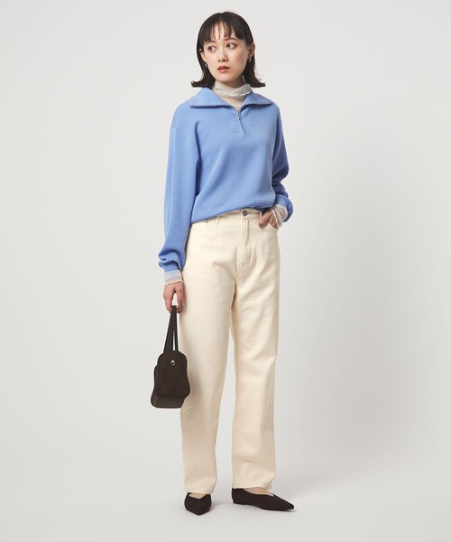 green label relaxing（グリーンレーベルリラクシング）の「［size SHORT/TALLあり］ストレート デニム（デニムパンツ・レディース・オフホワイト/ライトブルー/コバルトブルー・SHORT/34/36/38/40/42/44/46/TALL）」の9枚目の写真