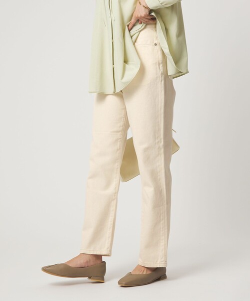green label relaxing（グリーンレーベルリラクシング）の「［size SHORT/TALLあり］ストレート デニム（デニムパンツ・レディース・オフホワイト/ライトブルー/コバルトブルー・SHORT/34/36/38/40/42/44/46/TALL）」の12枚目の写真