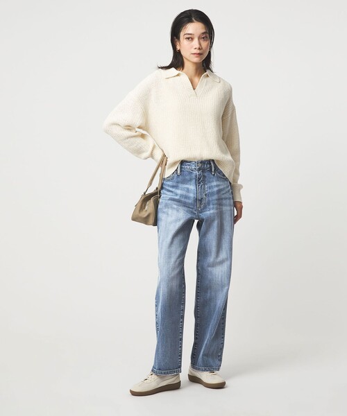 green label relaxing（グリーンレーベルリラクシング）の「［size SHORT/TALLあり］ストレート デニム（デニムパンツ・レディース・オフホワイト/ライトブルー/コバルトブルー・SHORT/34/36/38/40/42/44/46/TALL）」の20枚目の写真