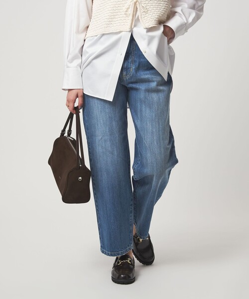 green label relaxing（グリーンレーベルリラクシング）の「［size SHORT/TALLあり］ストレート デニム（デニムパンツ・レディース・オフホワイト/ライトブルー/コバルトブルー・SHORT/34/36/38/40/42/44/46/TALL）」の21枚目の写真