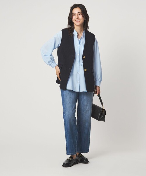 green label relaxing（グリーンレーベルリラクシング）の「［size SHORT/TALLあり］ストレート デニム（デニムパンツ・レディース・オフホワイト/ライトブルー/コバルトブルー・SHORT/34/36/38/40/42/44/46/TALL）」の21枚目の写真