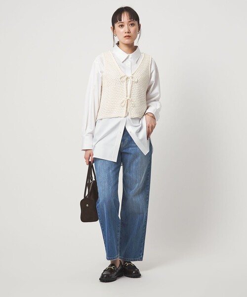 green label relaxing（グリーンレーベルリラクシング）の「［size SHORT/TALLあり］ストレート デニム（デニムパンツ・レディース・オフホワイト/ライトブルー/コバルトブルー・SHORT/34/36/38/40/42/44/46/TALL）」の18枚目の写真