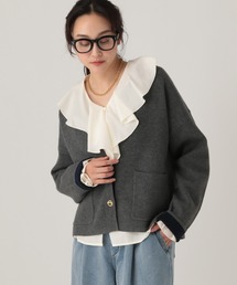 Elura | フリルVネックブラウス/634720(シャツ/ブラウス)