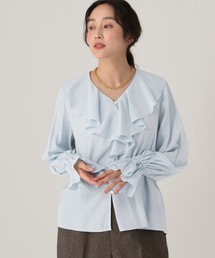Elura | フリルVネックブラウス/634720(シャツ/ブラウス)
