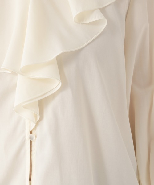 Elura（エルーラ）の「フリルVネックブラウス/634720（シャツ/ブラウス・レディース・オフホワイト/ライトブルー・FREE）」の18枚目の写真