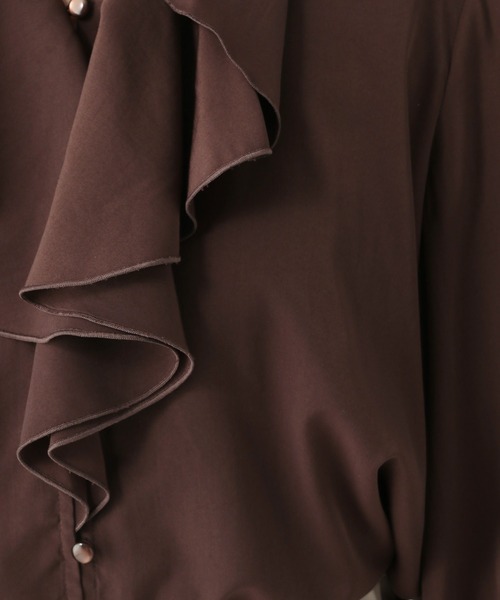 Elura（エルーラ）の「フリルVネックブラウス/634720（シャツ/ブラウス・レディース・オフホワイト/ライトブルー・FREE）」の19枚目の写真