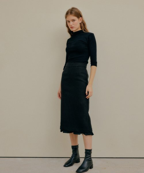 YUPPE(ヨッペ)の「LAYERED SKIRT_BLACK(スカート・レディース・その他・MEDIUM/SMALL)」の2枚目の写真