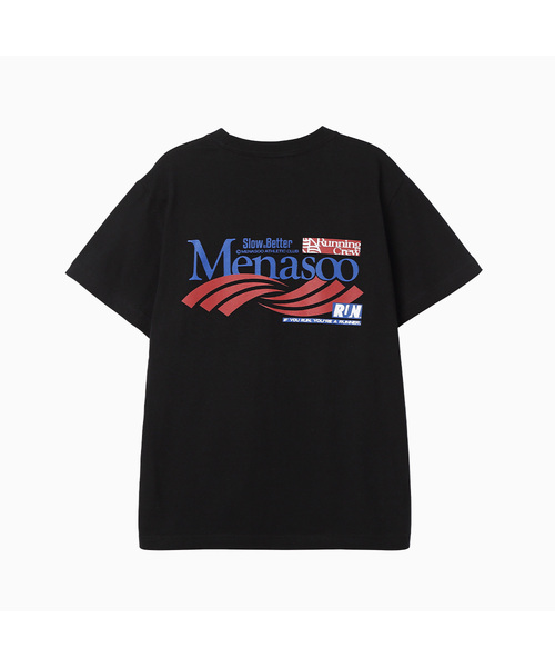 MENASOO(ミナス)の「Twist Track T Shirt_Black(Tシャツ/カットソー・レディース・ブラック・1/2/3)」の1枚目の写真