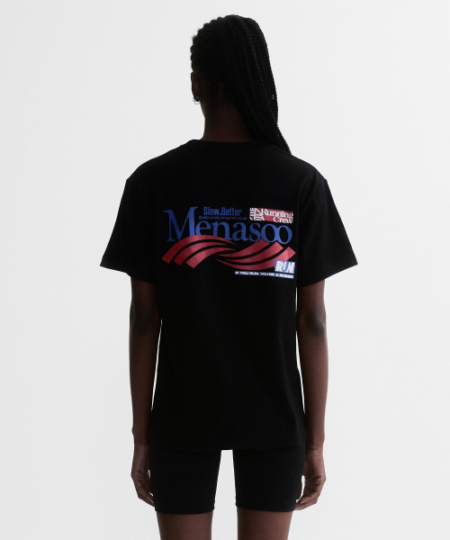 MENASOO(ミナス)の「Twist Track T Shirt_Black(Tシャツ/カットソー・レディース・ブラック・1/2/3)」の13枚目の写真