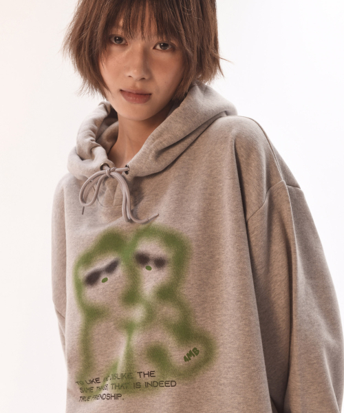 ambler(エムブラー)の「ハグミー フードパーカー AHP1201 (メランジ)(パーカー・レディース・その他・SMALL/MEDIUM/LARGE)」の2枚目の写真