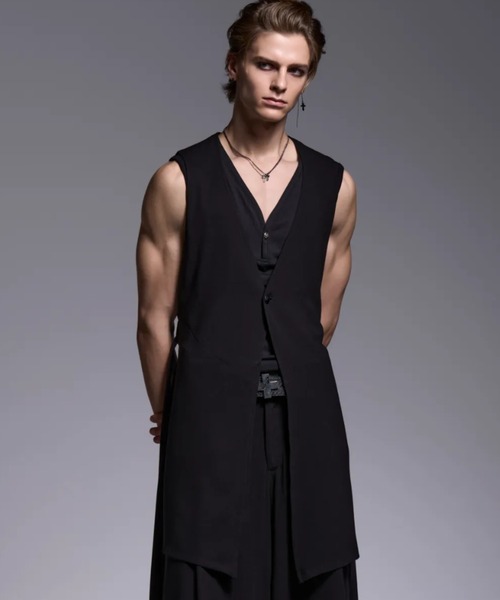 kiryuyrik(キリュウキリュウ)の「Kiryuyrik/キリュウキリュウ/Henry Neck Tank Top / ヘンリーネック タンクトップ(タンクトップ・メンズ・ホワイト/ブラック・SMALL/LARGE/MEDIUM)」の10枚目の写真