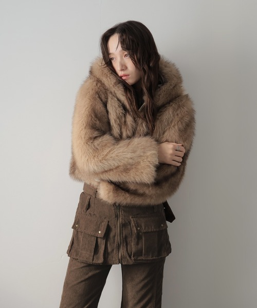 Ulysses（ユリシス）の「レイヤードコーデュロイワイドパンツ（その他パンツ・レディース・ブラウン・L/M）」の16枚目の写真