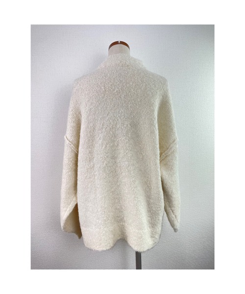 Rydia(リディア)の「ブークレニットコビニャープルオーバー(ニット/セーター・レディース・スミクロ/ブルー系その他/アイボリー・M)」の5枚目の写真