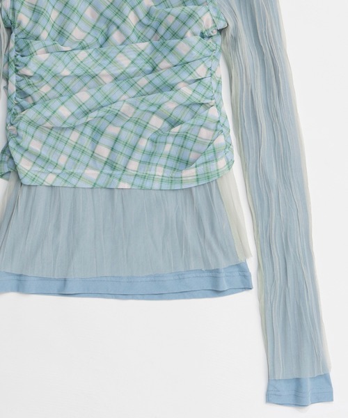 Three-Piece Sheer Polo Top/スリーピースシアーポロトップ